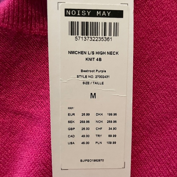 Noisy May Turtle Neck Sweater - Picture 3 of 3